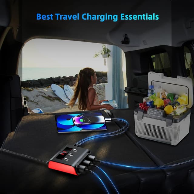 Detalle 1 de SONRU 120W car charger splitter