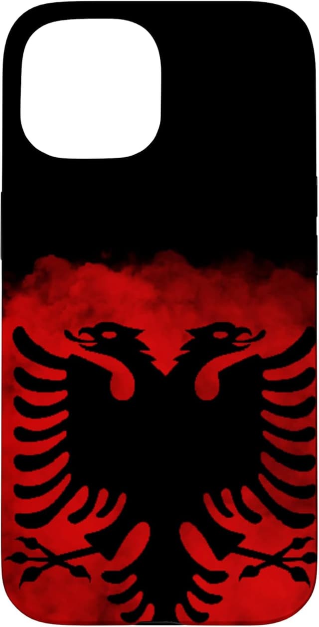 Detalle 2 de Custodia pieghevole stile portafoglio con bandiera albanese per iPhone 12 Pro Max