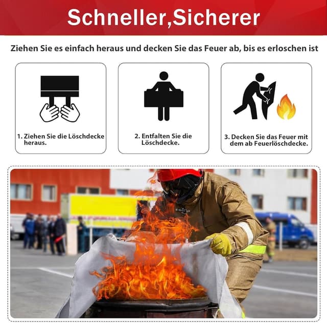 Thumbnail 1 de Kanhiro Löschdecke Küche 1 m x 1 m