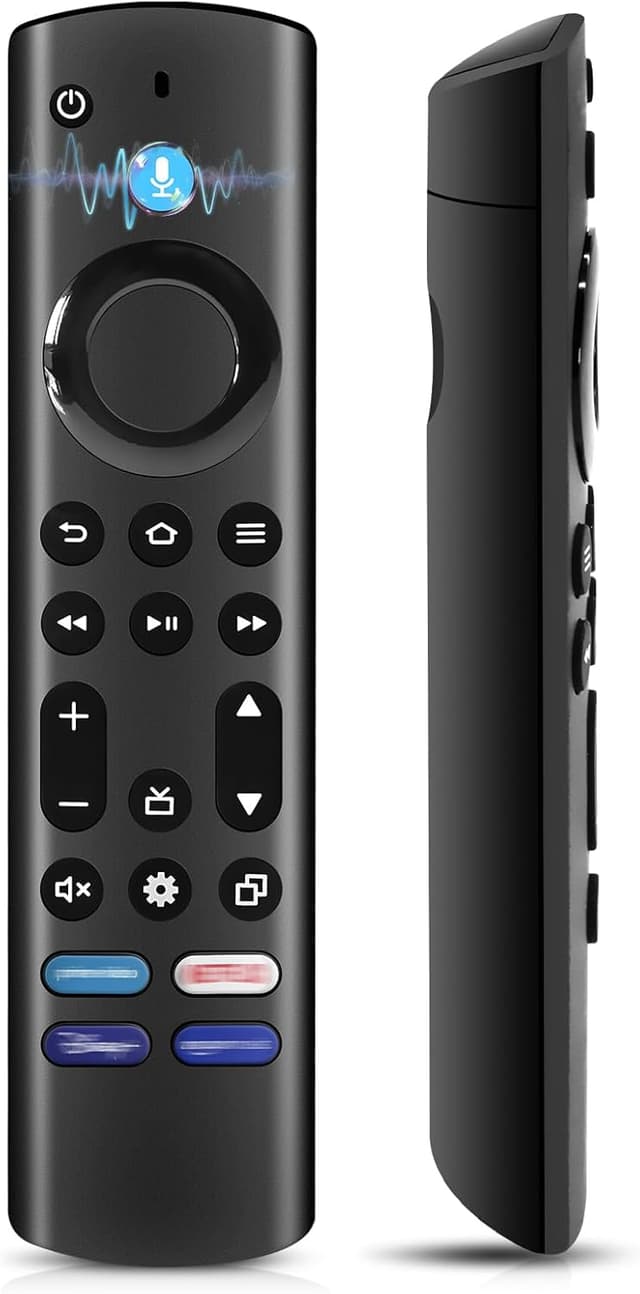 Detalle de Glitfix Ersatz-Sprachfernbedienung für Smart TV Stick & Cube (2./3. Gen) – Bluetooth, 4 Schnelltasten
