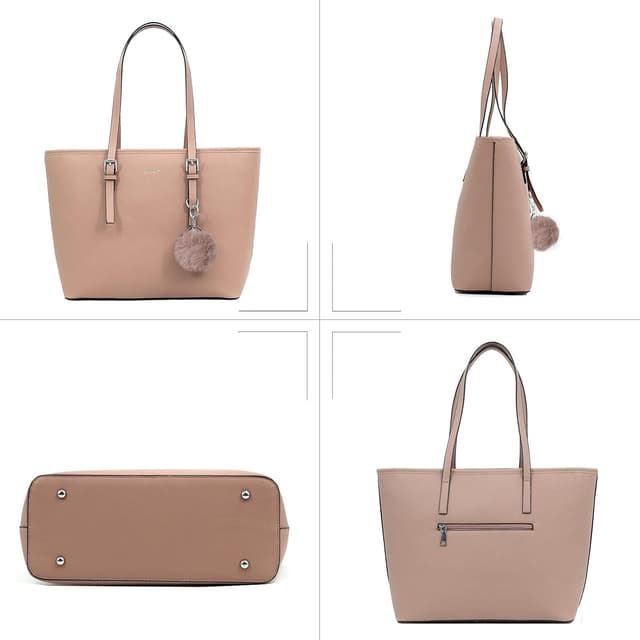 Thumbnail 6 de TANTOMI Women’s Tote Bag for 15.6-Inch Laptop with Detachable Wallet & Card Holder