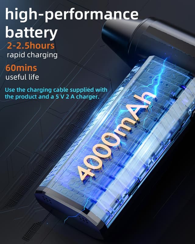 Thumbnail 1 de Compressed Air Duster 130000RPM Cordless