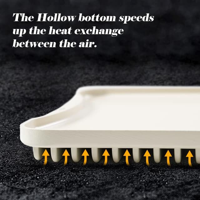 Detalle de Aluminum Alloy Defrosting Tray Rapid Thawing Plate 🍽