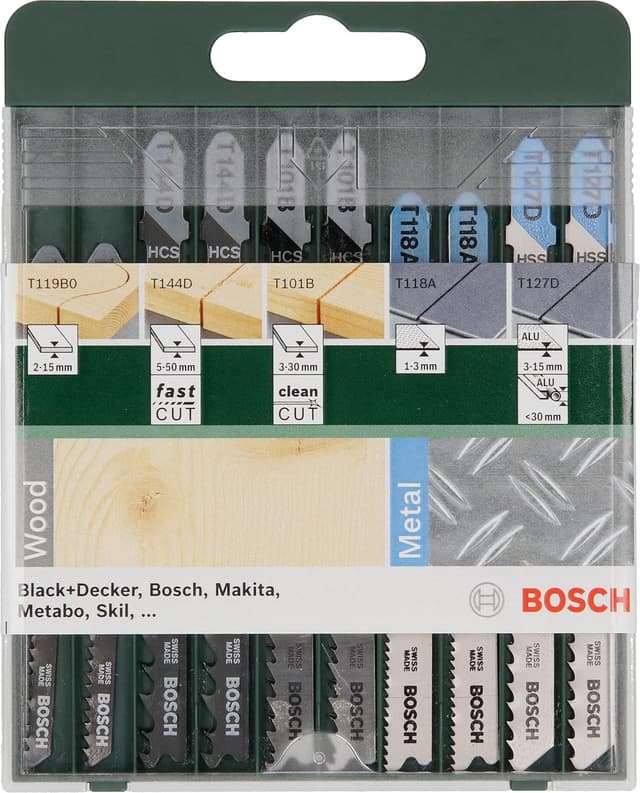 Imagen de Bosch Accessories lames de scie sauteuse 10 pièces 🛠 en OfertitasTOP