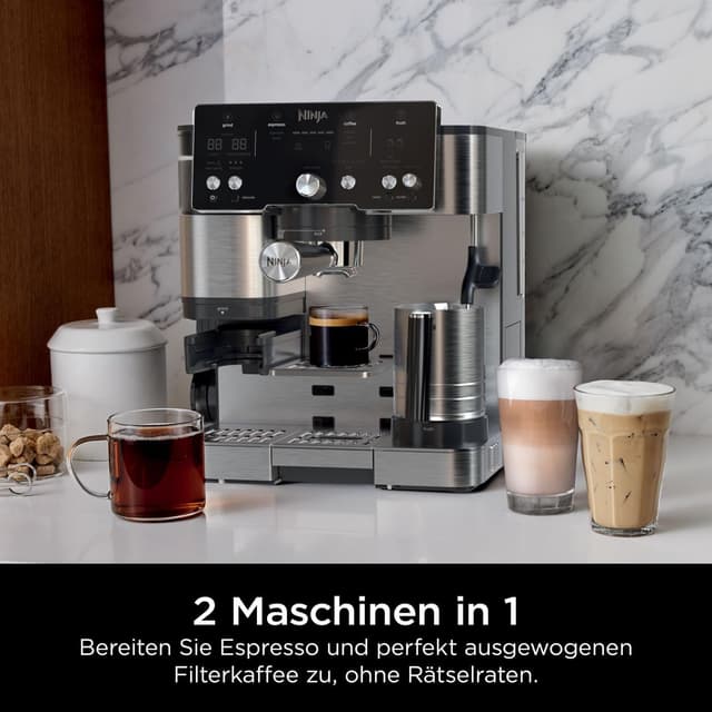 Detalle 2 de Ninja Luxe Essential ES501EU 2-in-1 Kaffeemaschine