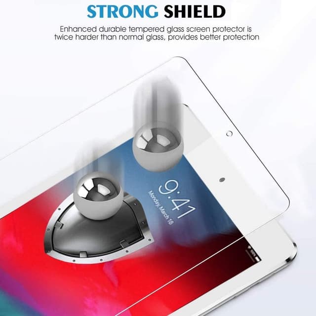 Detalle de GOZOPO iPad 9.7 tempered glass screen protector 2-pack