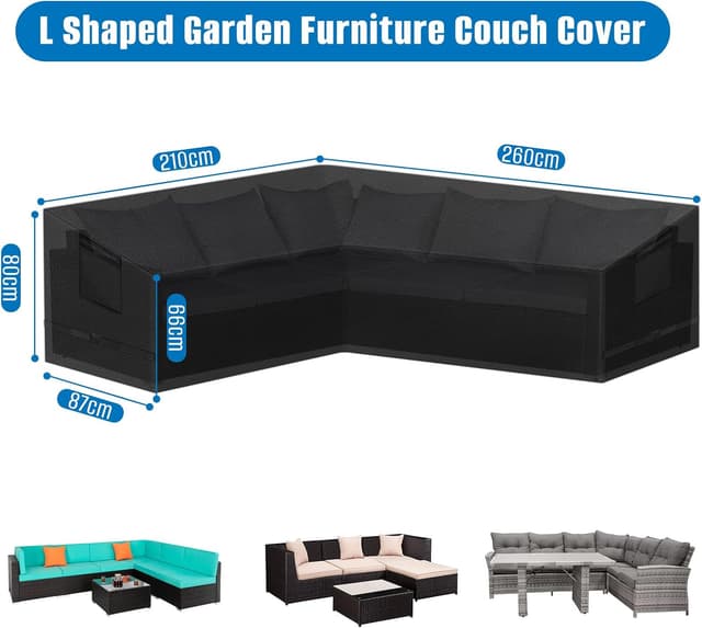 Detalle 2 de SIRUITON Gartenmöbelabdeckung wasserdicht 420D