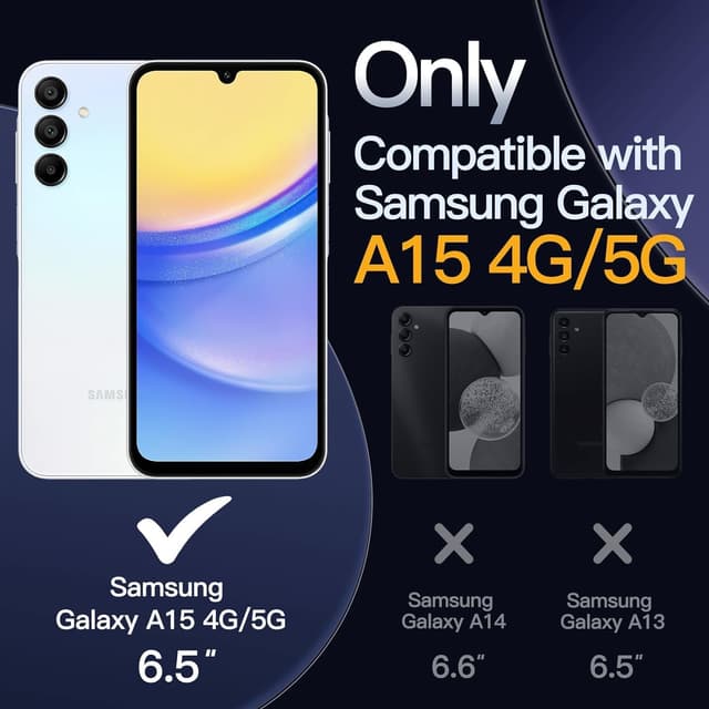 Detalle 2 de Leaisan Handyhülle für Galaxy A15 5G im Flip-Design