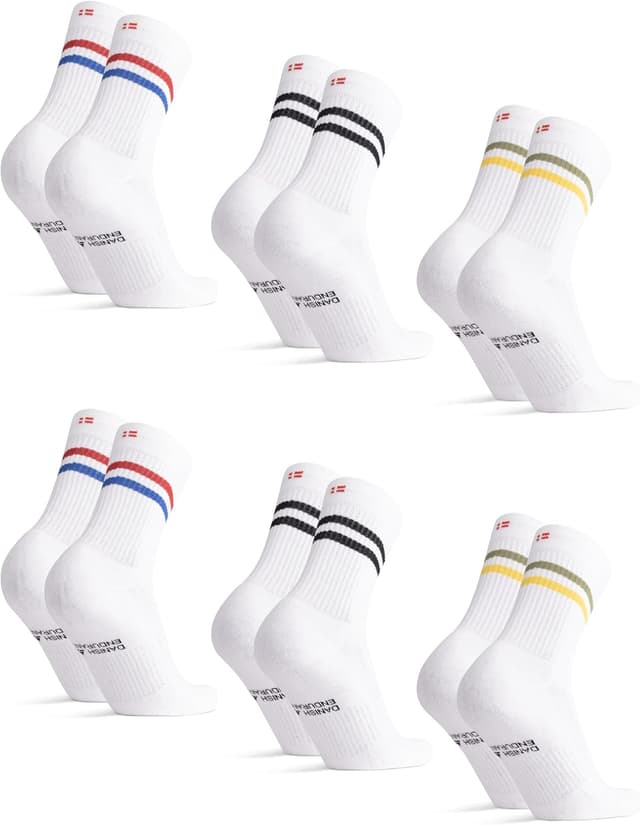 Detalle de DANISH ENDURANCE Chaussettes de Tennis 3/6 pack