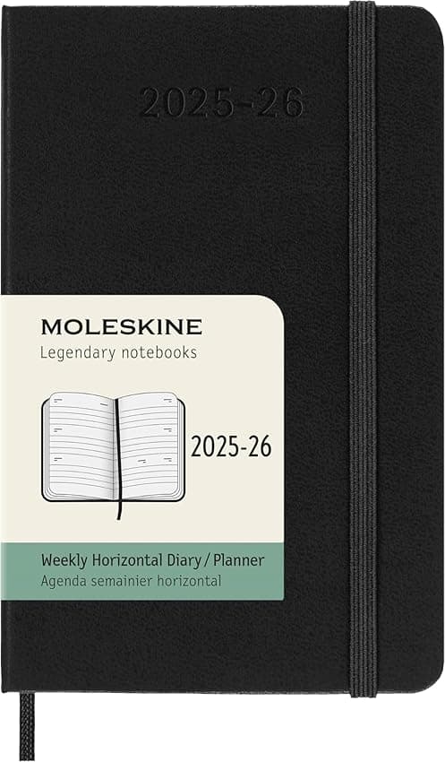 Detalle de Moleskine Weekly Planner 2025-2026 Agenda semanal