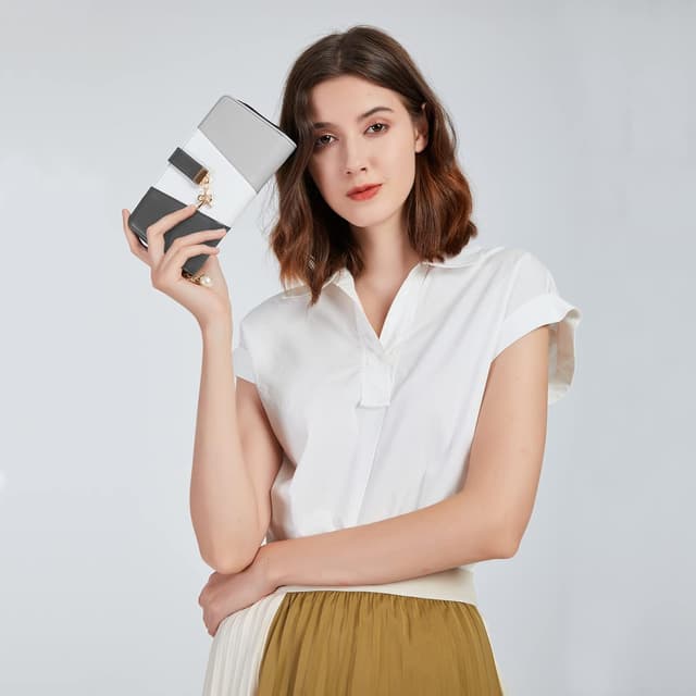 Thumbnail 3 de Miss Lulu Cartera con cremallera 19,5 cm 👜