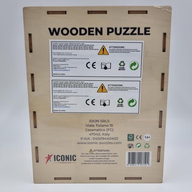 Thumbnail 6 de Puzzle in legno sostenibile Iconic Puzzles “Pappagalli Colorati” – 350 pezzi, taglia M