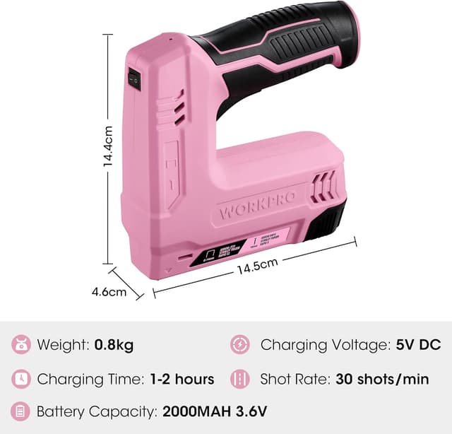 Thumbnail 6 de WORKPRO Agrafeuse sans fil 3,6 V