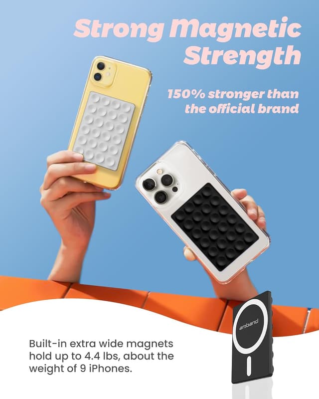 Detalle de amBand Magnetic Suction Grip for iPhone ⚡