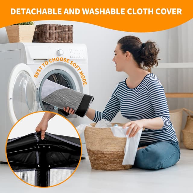 Thumbnail 4 de Lexixi Foldable Baby Playpen 50"x50"