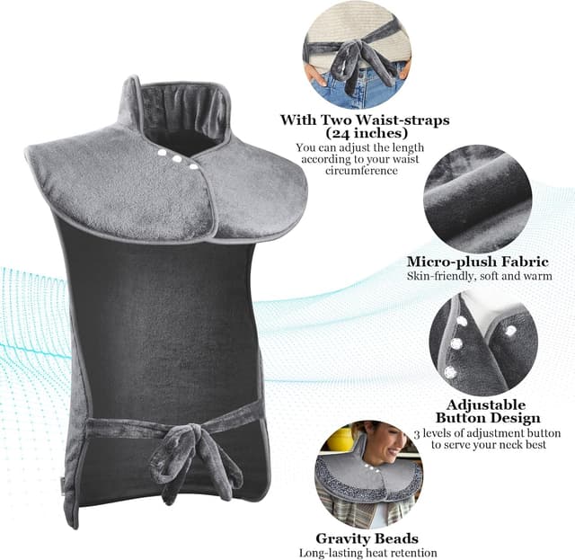 Thumbnail 4 de Olycism Termoforo elettrico 60x100 cm per schiena e collo ♨