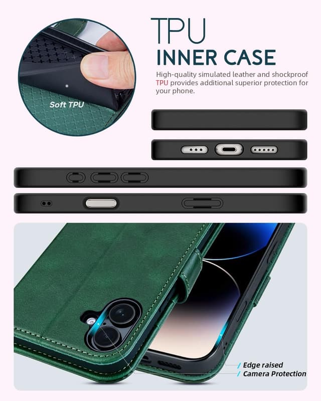 Thumbnail 5 de OCASE iPhone 16 Hülle mit Handykette