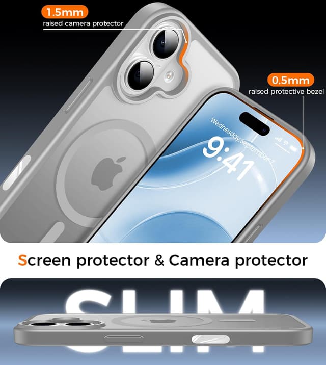 Detalle 2 de Guisessy iPhone 17, coque MagSafe 3 en 1