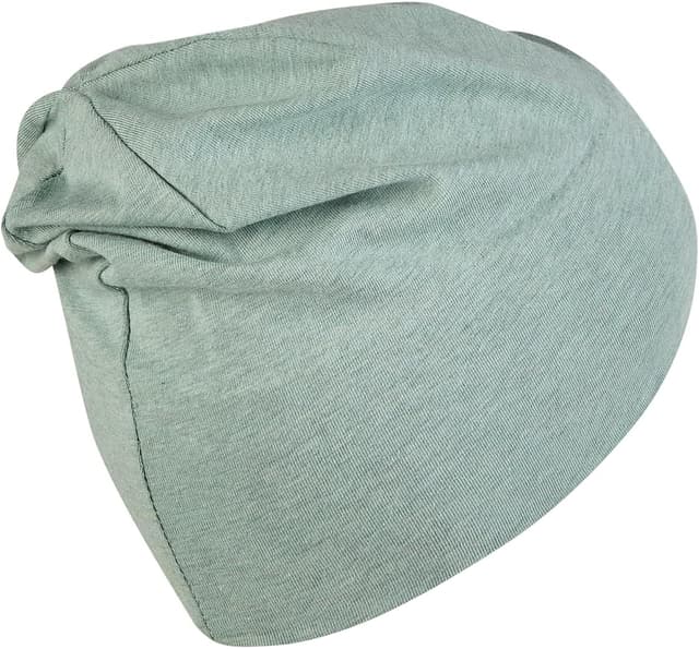 Detalle de Sterntaler OCS Beanie mit Umschlag – Bio-Melange-Singlejersey-Mütze mit Ohrenklappen (unisex) für Babys