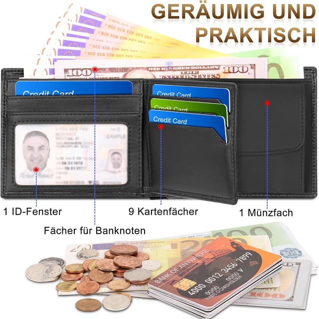 Detalle 2 de BIAL Herren-Geldbörse RFID, 12 cm