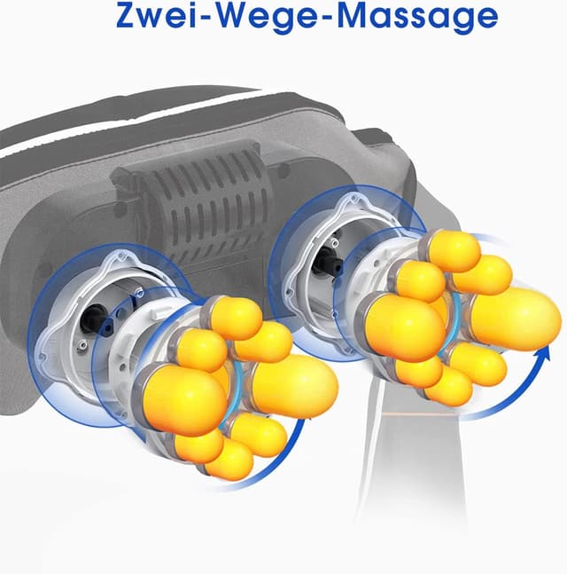 Detalle de LAOBEN Shiatsu-Nackenmassagegerät mit Thermostatfunktion – Massagegerät für Nacken, Schulter und Rücken