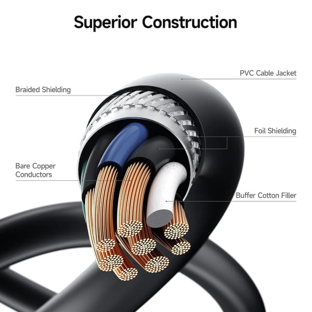 Thumbnail 6 de Cable Matters 5Gbps Long USB Extension Cable (10ft) — USB 3.0 Male to Female Extender for Webcam, VR, Printer, Hard Drive, Black
