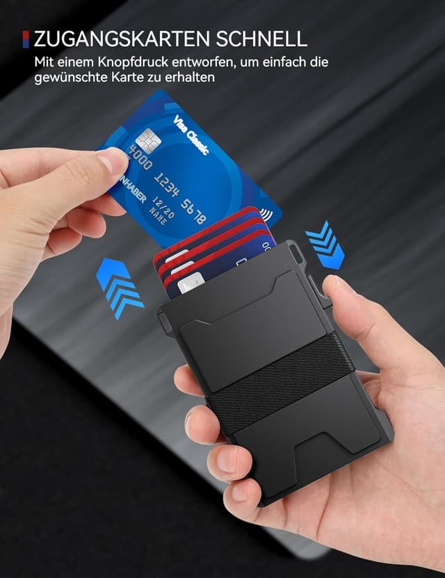 Thumbnail 2 de Kartenetui Aluminium Slim 12 Karten 💳