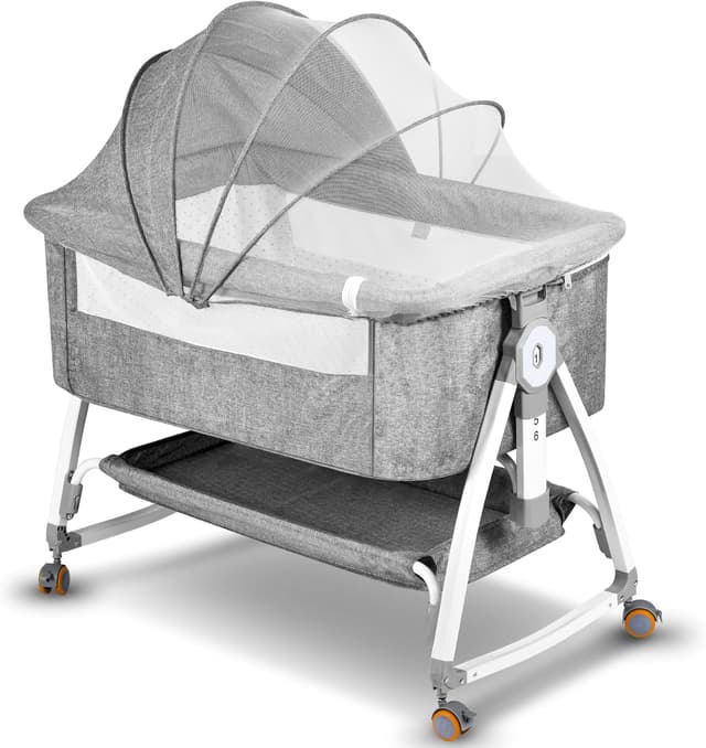 Imagen de NIKYJM Beistellbett Baby 3 in 1 mit Höhenverstellung en OfertitasTOP