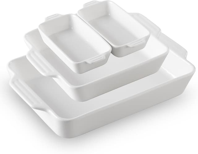 Detalle de Sweejar Ceramic Lasagna Bakeware Set 4-Piece