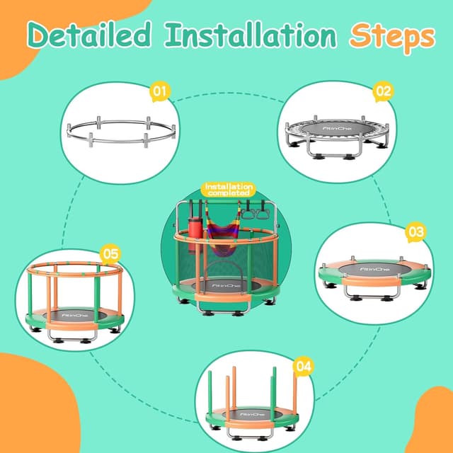 Thumbnail 2 de FitinOne 55-Inch Toddler Trampoline