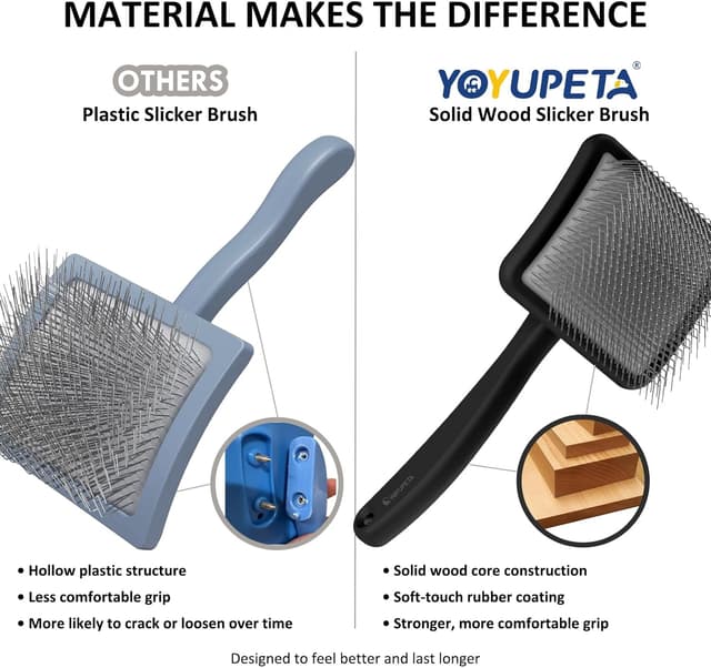 Thumbnail 1 de YOYUPETA Pin Slicker Brush Set for doodles