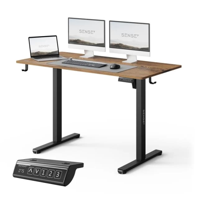 Detalle de SENSE7 Nojo Light Escritorio regulable eléctrico 120x60