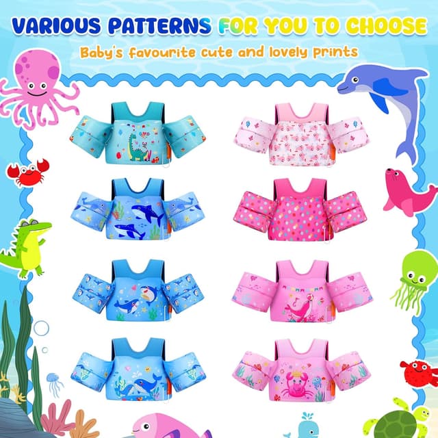 Detalle 2 de MoKo Toddler Swim Vest with Arm Floaties (13–30 lbs / 20–50 lbs / 22–66 lbs)
