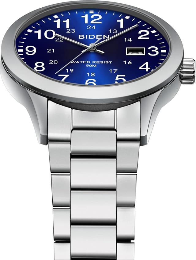 Detalle 2 de LN LENQIN Herrenuhr Edelstahl 30m