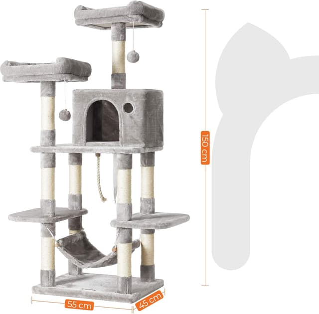 Thumbnail 3 de Feandrea PCT85W Arbre Ă chat 150 cm đ±