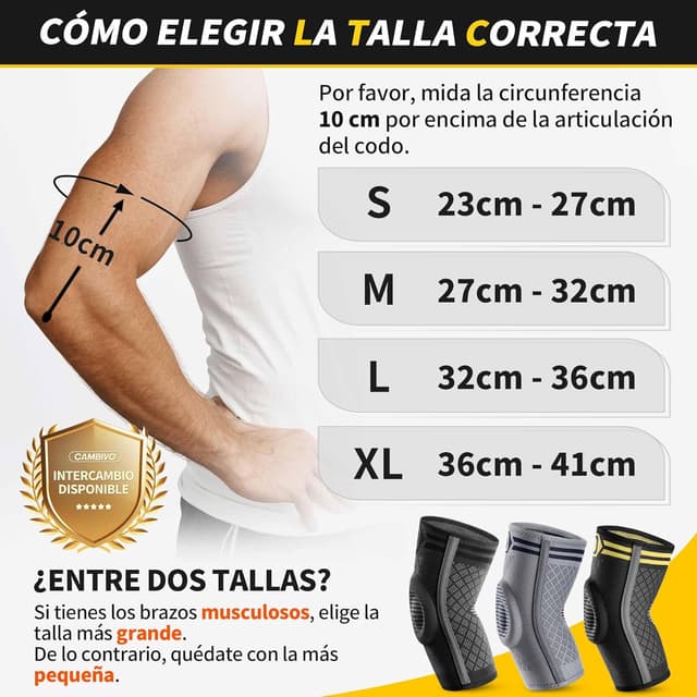 Thumbnail 1 de CAMBIVO Codera Epicondilitis con Acolchado de Gel