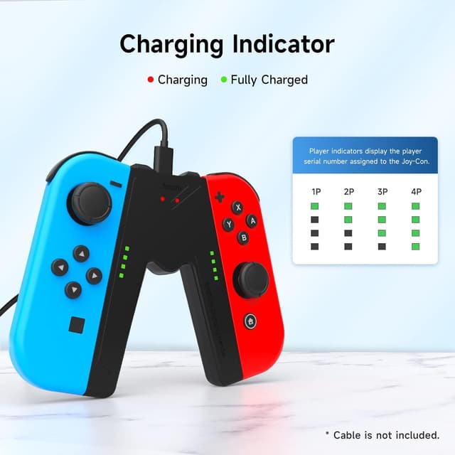 Detalle 2 de JINGDU Ladegriff für Switch Joy‑Con