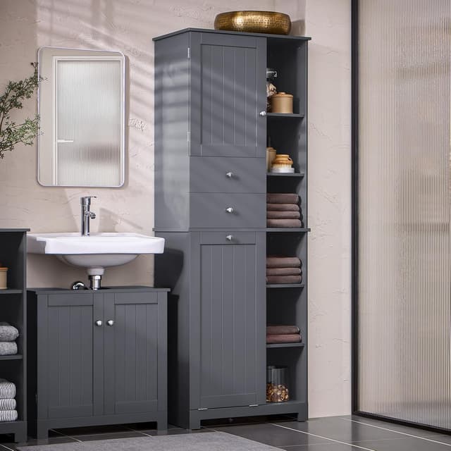 Thumbnail 1 de SoBuy Colonne salle de bain 60×37×171 cm