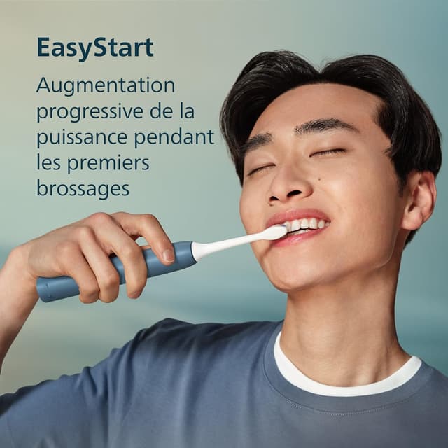 Detalle 2 de Philips Sonicare série 3100 HX4034/24 – brosse à dents électrique bleue marine avec capteur de pression