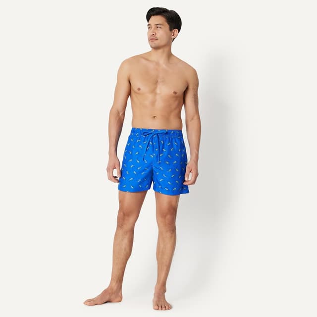 Detalle de Amazon Essentials short de bain pour homme avec doublure maille, poches et cordon
