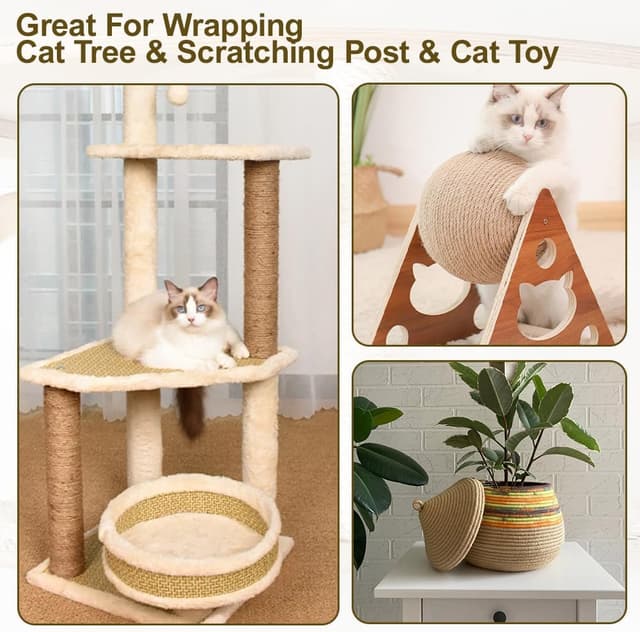 Thumbnail 5 de vsshe 15m Jute Rope 6mm for Crafting