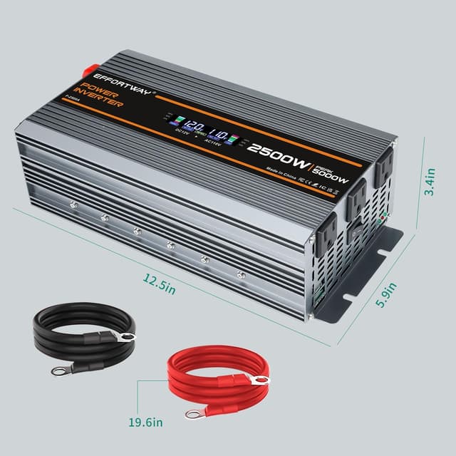Thumbnail 6 de EFFORTWAY 2500W Power Inverter, 12V to 110V