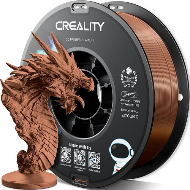 Thumbnail 6 de Creality PETG Filament 1.75mm (4kg total) – White, high-precision, low-odour PETG for FDM printing