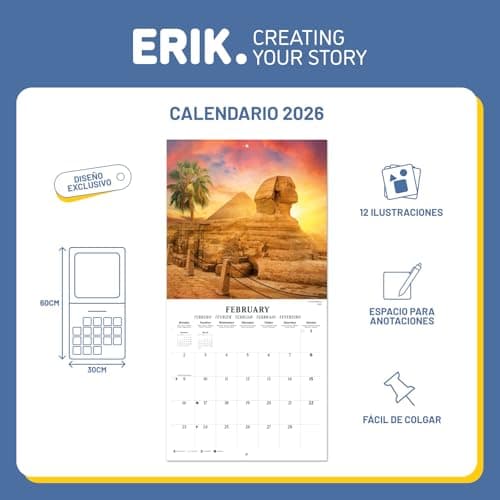 Thumbnail 2 de Grupo Erik Calendario 2026 pared 30x30 cm 🗓