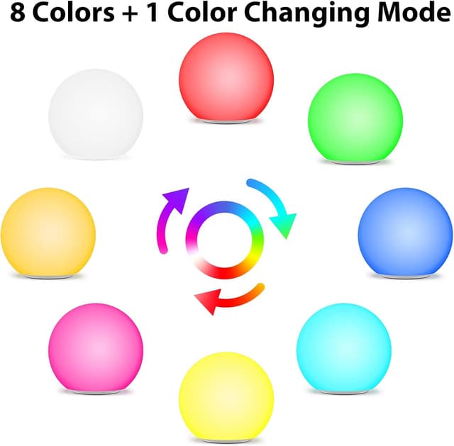 Detalle de Jonwall lampes solaires d’extérieur RGBW, boule de lumière solaire 30 cm étanche IP67 (1800 mAh)