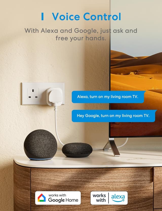 Detalle de Meross Smart Plug with energy monitoring, 13A