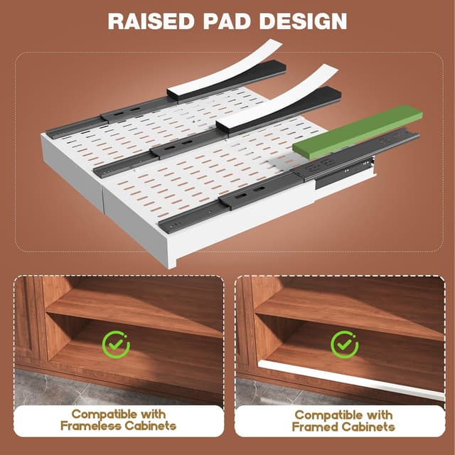 Detalle 2 de Seinloes 2 Pack Pull Out Cabinet Organizer