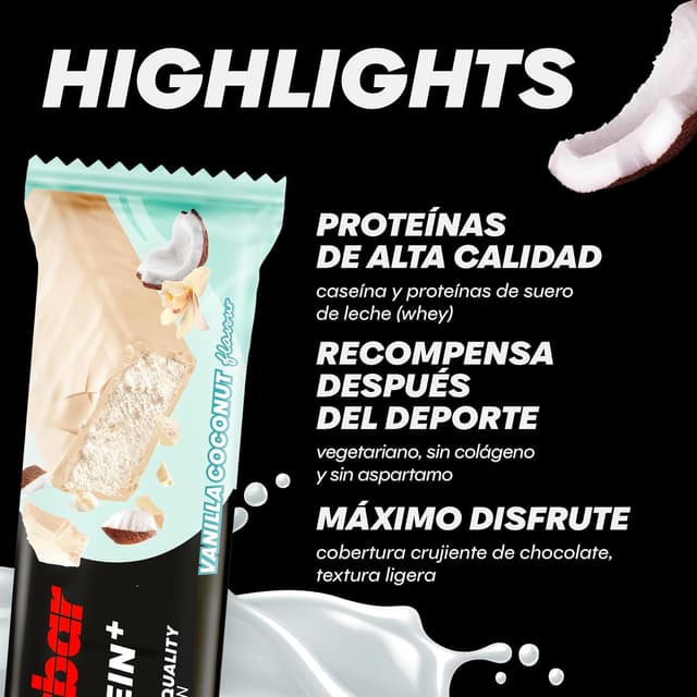 Thumbnail 3 de PowerBar Protein Plus 30% Vanilla Coconut, Pack de 15 Barras 🥥