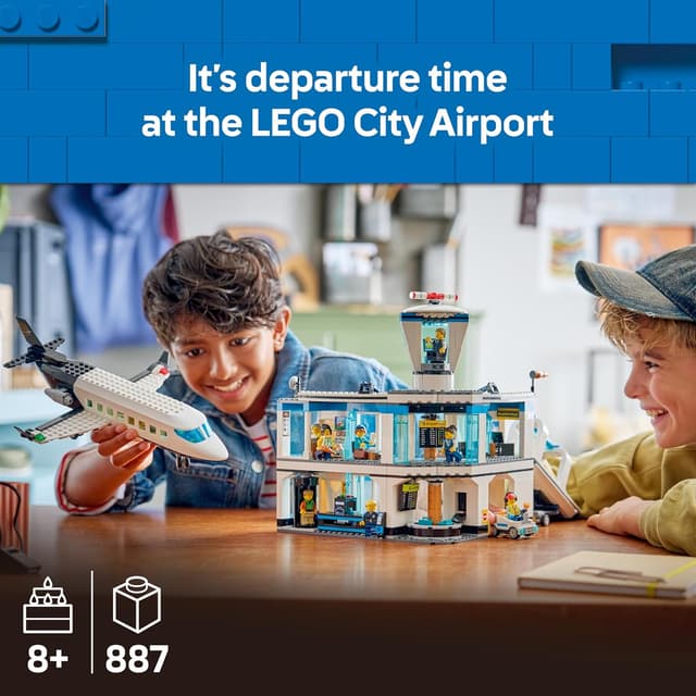 Detalle 2 de LEGO City 60502 Airport with Airplane