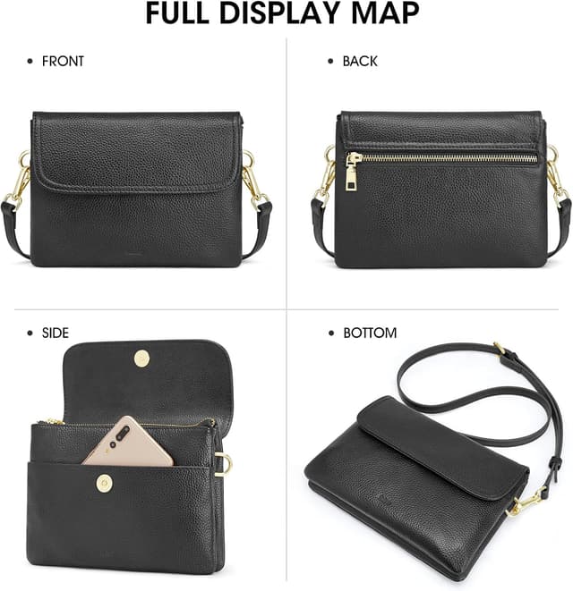 Thumbnail 6 de Kattee Borsa a tracolla in pelle per donna